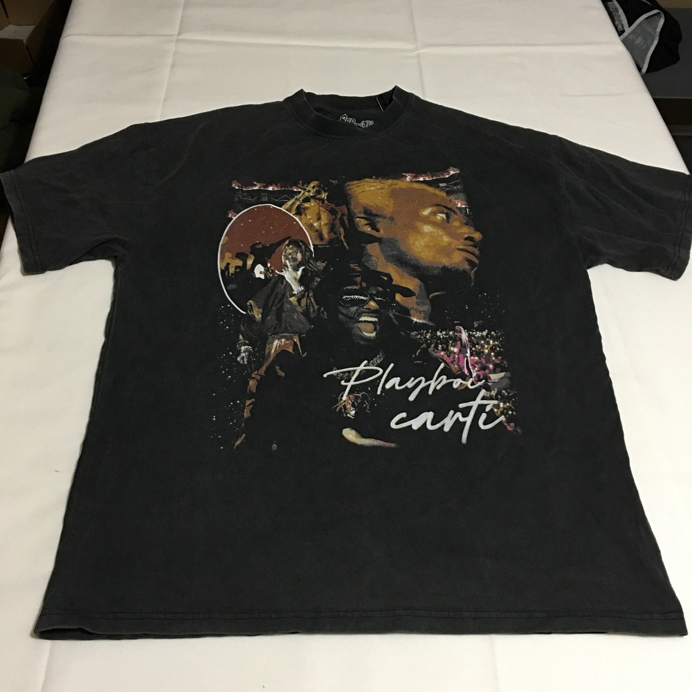 Playboi Carti x Sergio Calabasas Vamp Anthem T-Shirt Medium Faded Black
